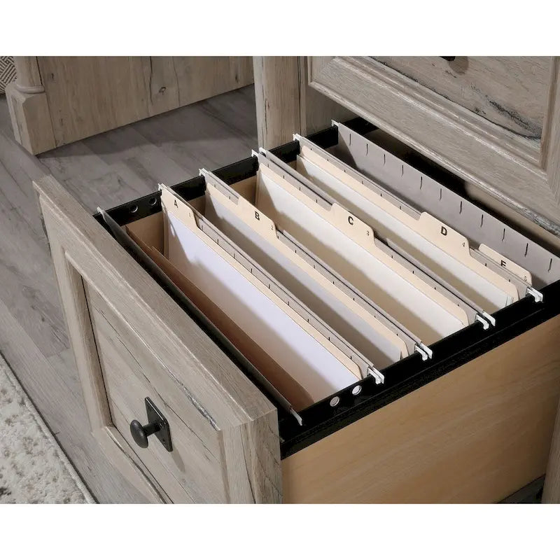 Bureau informatique individuel avec tiroirs – Chêne vintage / Chêne fendu / Cerisier sélectionné / Chêne éolien