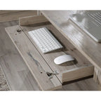 Bureau informatique individuel avec tiroirs – Chêne vintage / Chêne fendu / Cerisier sélectionné / Chêne éolien