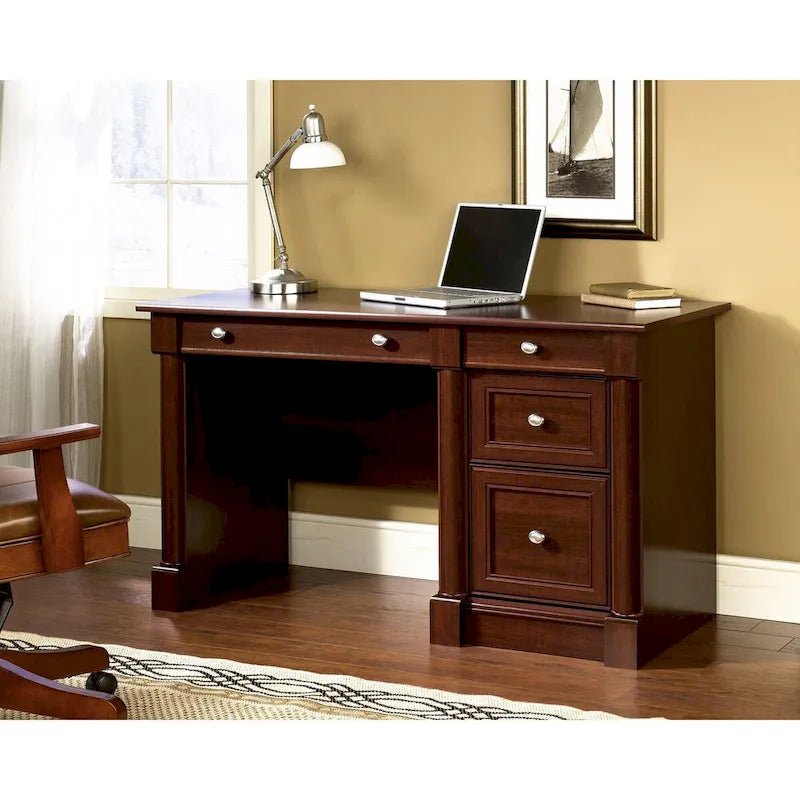 Bureau informatique individuel avec tiroirs – Chêne vintage / Chêne fendu / Cerisier sélectionné / Chêne éolien