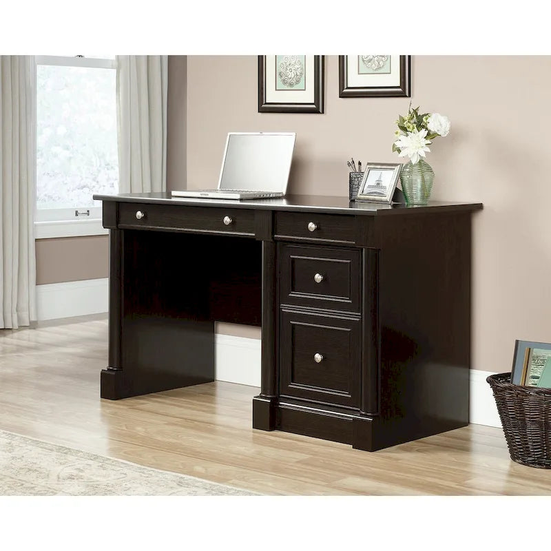 Bureau informatique individuel avec tiroirs – Chêne vintage / Chêne fendu / Cerisier sélectionné / Chêne éolien