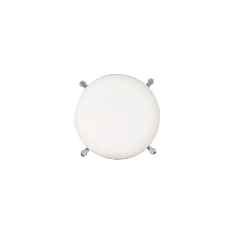 Tabouret de bar réglable sans dossier en similicuir blanc (Blanc/Argent & Blanc/Or), Individuel