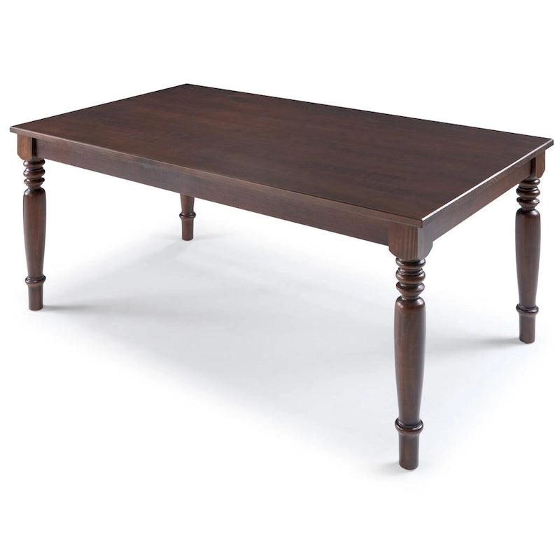 Table de salle à manger de ferme Sahara / Mahogany en pin massif, 6 places