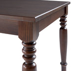 Table de salle à manger de ferme Sahara / Mahogany en pin massif, 6 places