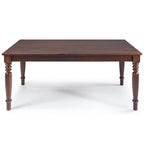 Table de salle à manger de ferme Sahara / Mahogany en pin massif, 6 places