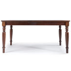 Table de salle à manger de ferme Sahara / Mahogany en pin massif, 6 places