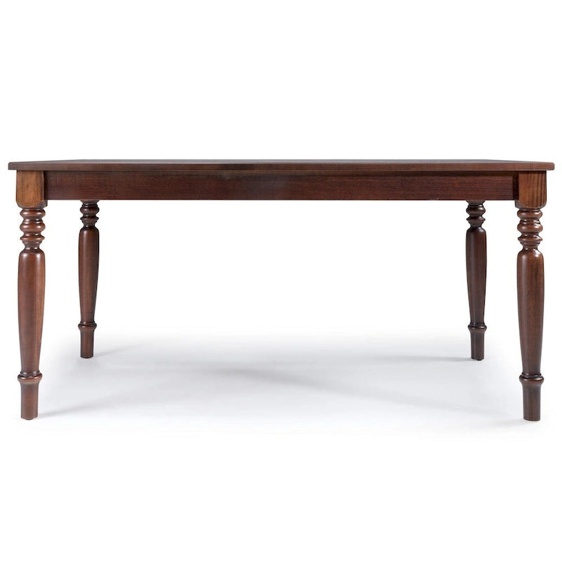 Table de salle à manger de ferme Sahara / Mahogany en pin massif, 6 places