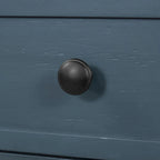 Table console avec 2 tiroirs et étagère inférieure, naturelle / expresso / ivoire / grise / bleue